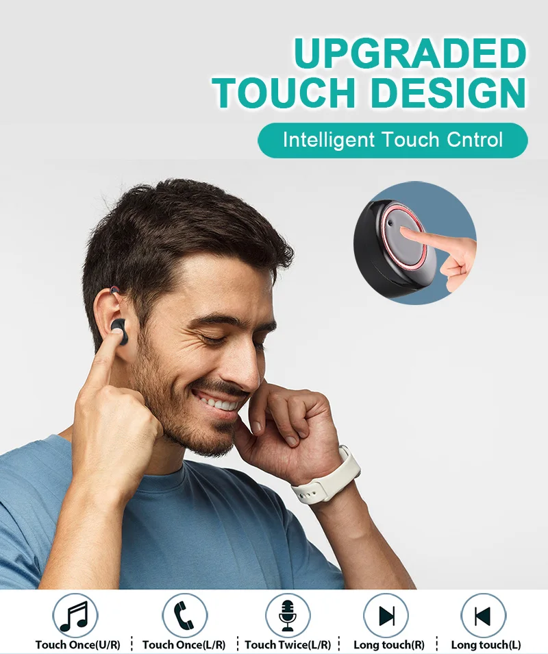 4000mAh TWS Bluetooth Earphones LED Display Wireless Bluetooth Headphone Earphone Touch Contro Waterproof Sport Headsets Earbuds (11)