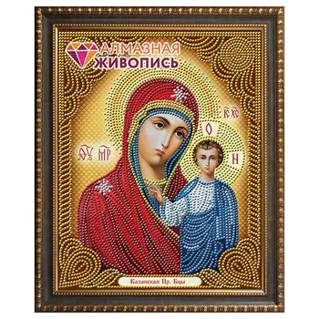 

Аж-5029 painting with rhinestones 'Icon of Kazan богородица' 22*28 cm