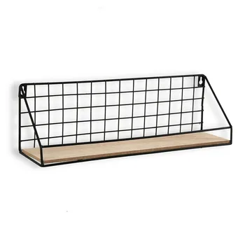 

Shelves Metal MDF Wood (10,5 x 14 x 34 cm)