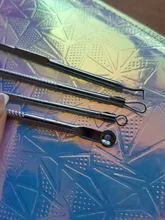 Agujas de acero inoxidable para eliminación de acné, herramientas para quitar espinillas y espinillas, cuidado de la piel Facial, limpiador de poros faciales, 4 Uds.