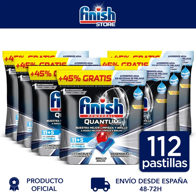 Finish Powerball Quantum Ultimate, dishwasher tablets - Pack various  formats. Dishwasher tablets saving pack - AliExpress