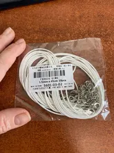 Cordón encerado de algodón, cuerda trenzada ajustable de 1,5mm y 2mm, cadena con cierre de langosta, accesorios para fabricación de joyas DIY, 10 Uds.