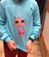 LOL Surprise-sudadera con capucha para niños y niñas, camisa con estampado de dibujos animados, Tops, sudadera, ropa informal