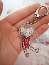 Llavero con anilla de voleibol para niño, Haikyuu, Anime Llavero bonito llavero de dibujos animados sleutelhanger 2020 nuevo llaveros Accesorios