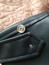 Jacket Coat Fitaylor Faux-Leather Loose Outwear Casual PU Sashes Black Tops Bf-Style