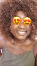 Afro corto rizado pelucas con flequillo para las mujeres negras rubia marrón Cosplay sintético Africana pelucas resistente al calor Dreamice