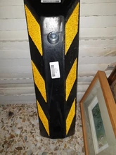 PrimeMatik - Tope de suelo para ruedas de parking aparcamiento de goma 55 cm