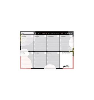 

BLOC weekly planner A4 GLITTER GOLD DREAMS