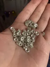 50 Uds 6mm cristal de diamantes de imitación de cristal cuentas espaciadoras sueltas para fabricación de joyería DIY collar de pulsera