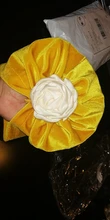 New Flower Baby Hat for Girls Princess Velvet Baby Beanie Elastic Toddler Baby Turban