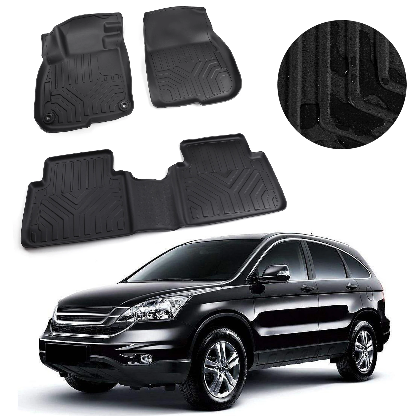 Artudatech Floor Mats for 2017 2019 Honda CRV CR V All Weather