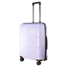 Чемодан на колесах PROFFI TRAVEL "TOUR FASHION" 24' PP пластиковый средний 64,5х47х27, фиолетовый, M