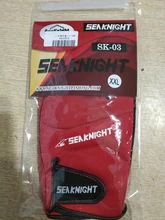 SeaKnight-guantes de pesca deportivos SK03, 1 par/lote, 3 guantes de cuero transpirable de medio dedo, equipo de pesca de neopreno y PU