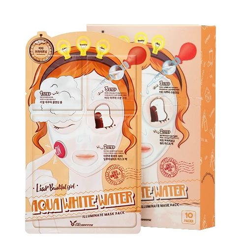 Elizavecca Маска трехэтап. УВЛАЖНЯЮЩАЯ 3-step Aqua White Water Illuminate Mask Sheet