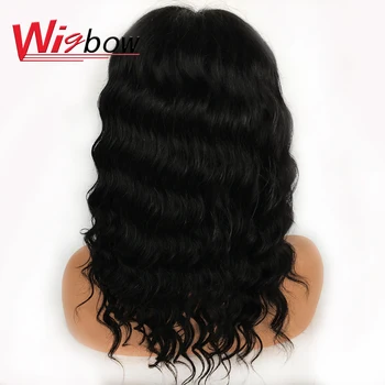 

13*4 Transparent Lace Wigs With Baby Hair Deep Wave Indian Remy Human Hair Lace Front Wigs For Black Women Preplucked Curly Hair