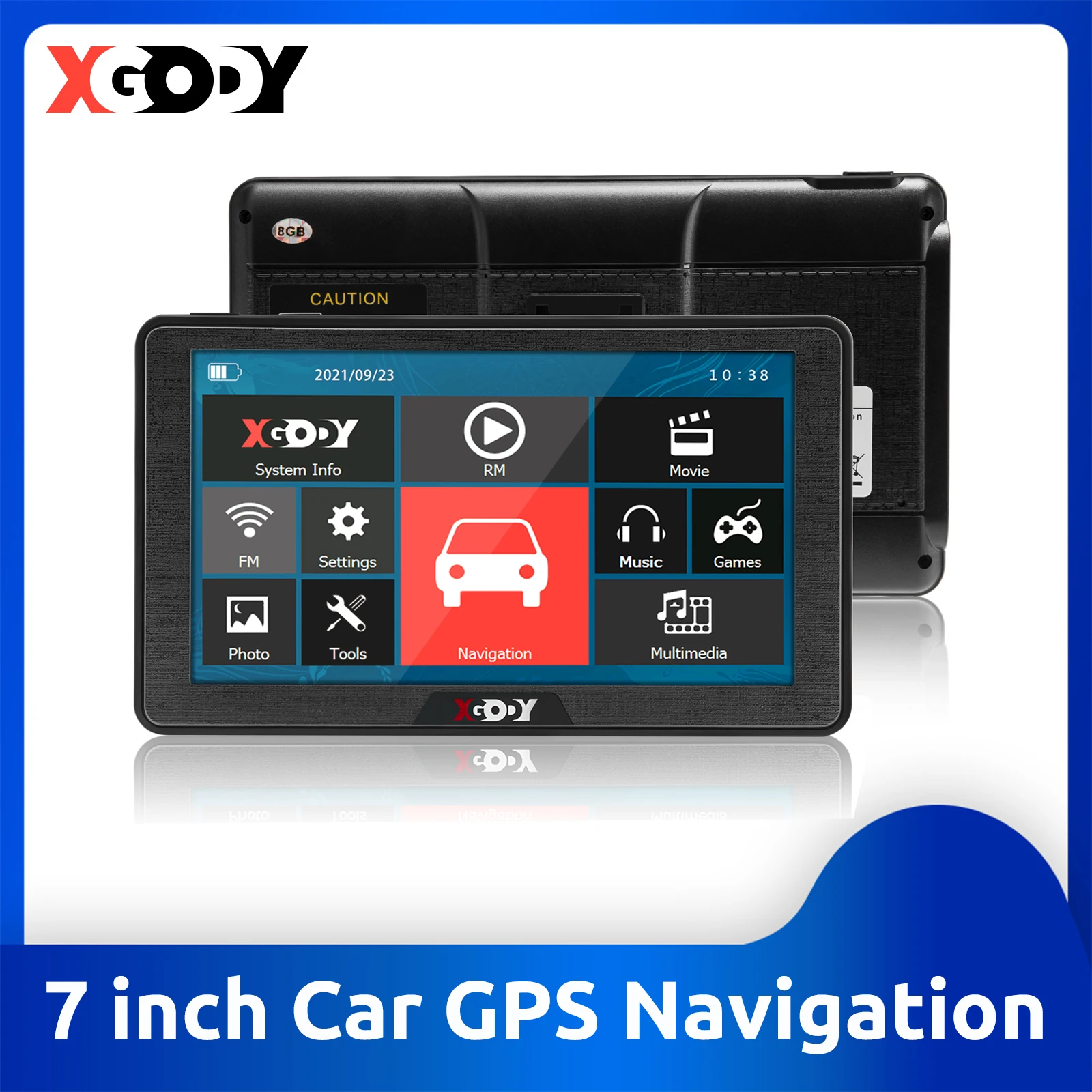 Consumer Electronics Car GPS Units XGODY 886 7" GPS Navigator with
