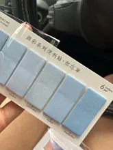 Juego de 6 colores bonitos, novedad, notas recordatorias adhesivas, pegatinas de índice, marcador de página, pegatina de bandera, suministros de papelería de oficina escolar