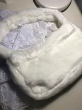 Hobos-Bolso de hombro de felpa suave para mujer, Cartera de mano femenina, de diseño Simple, a la moda, Baguette