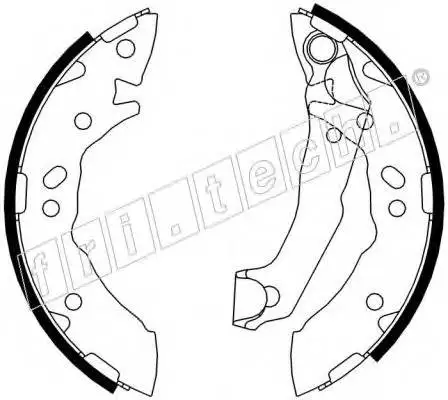 Колодки барабанные HYUNDAI ACCENT 96- fri.tech. 1046.203