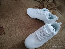 Las mujeres aeróbicos zapatos niñas zapatillas de deporte de malla ligero transpirable zapatos de baile para mujer deportes de los niños zapatos para Aerobic 28-44