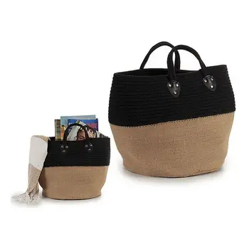 

Basket Black Cloth (30 x 40 x 30 cm) (Black)