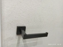 Soporte de papel higiénico negro mate, colgador de rollo de papel de pared, accesorios de baño de acero inoxidable 304, gran oferta, 1 ud.