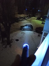 LED Flashlight Torch-Lamp Magnet Work-Inspection COB with The-Bottom And Clip Red/blue