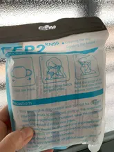 Mascarilla facial FFP2 con filtro KN95, máscara antipolvo para la boca, 100 uds., envío desde españa