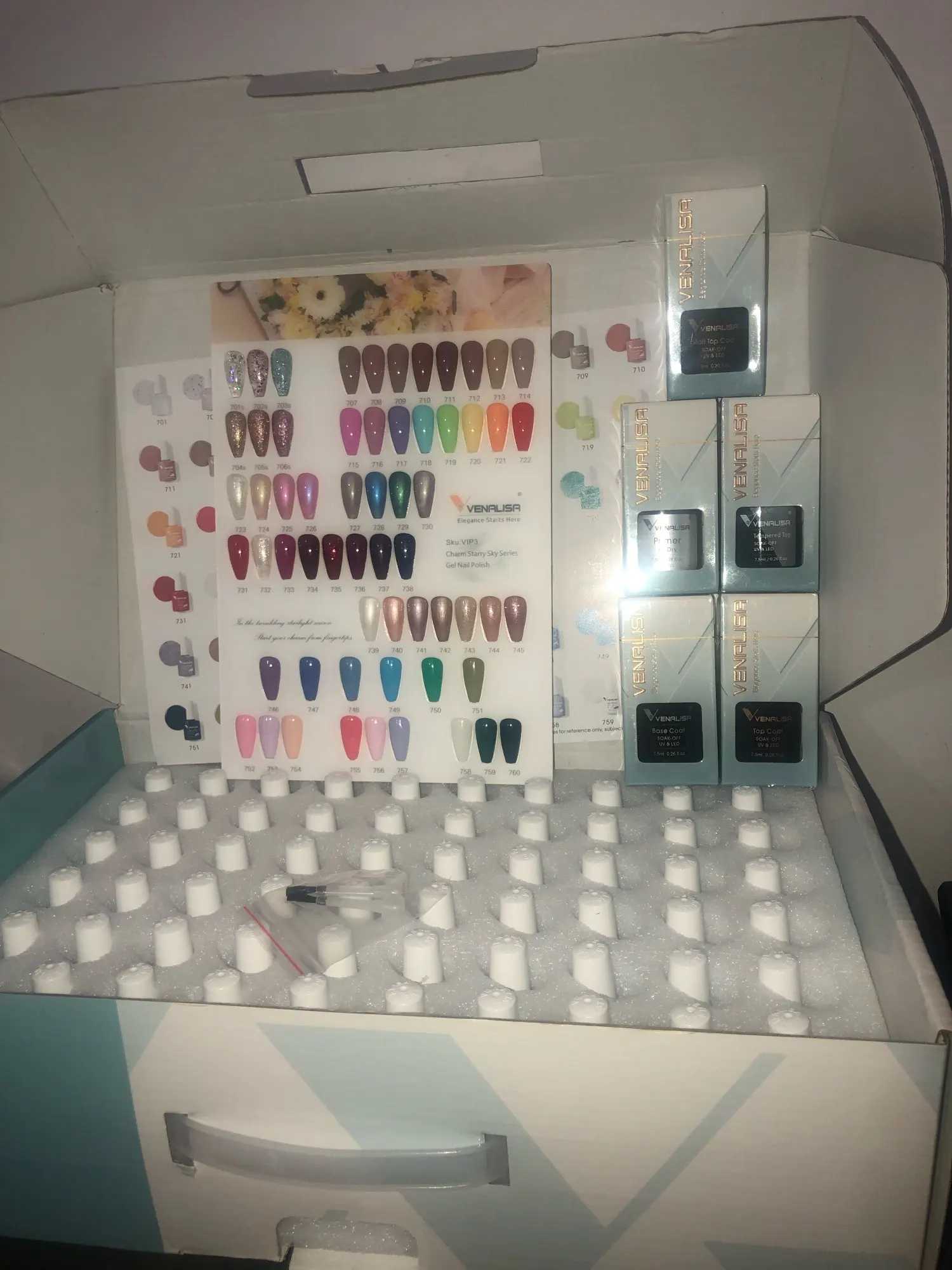 Venalisa VIP3 Nail Gel Polish Whole Set 60 Colors Manicure Kit