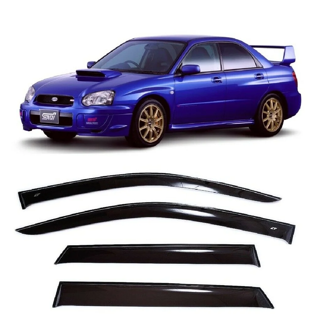 Дефлекторы окон Cobra Tuning S41300 на авто Subaru Impreza RS TS WRX STI 2000-2008 4 шт./комп. ветровики от