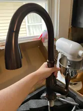 Kitchen Faucet Blackened Tap Sink-Tap Rotating Antique Cold FLG Hot Red 360 And Stone