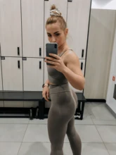Tracksuits Lounge-Wear Yoga-Set Sports-Suit Women Leggings 2piece/Set Crop-Tops New SOISOU