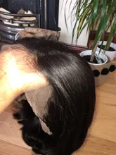 Ali Grace Bob pelucas delanteras de encaje para las mujeres corto pelo humano con corte Bob cierre peluca cabello Natural brasileño de encaje recto frente Bob pelucas