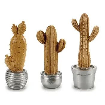 

Garden statues Resin Silver Cactus