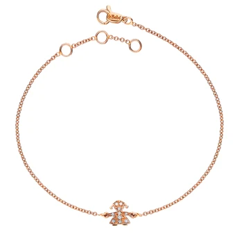 

Gold bracelet with diamonds sunlight sample 750