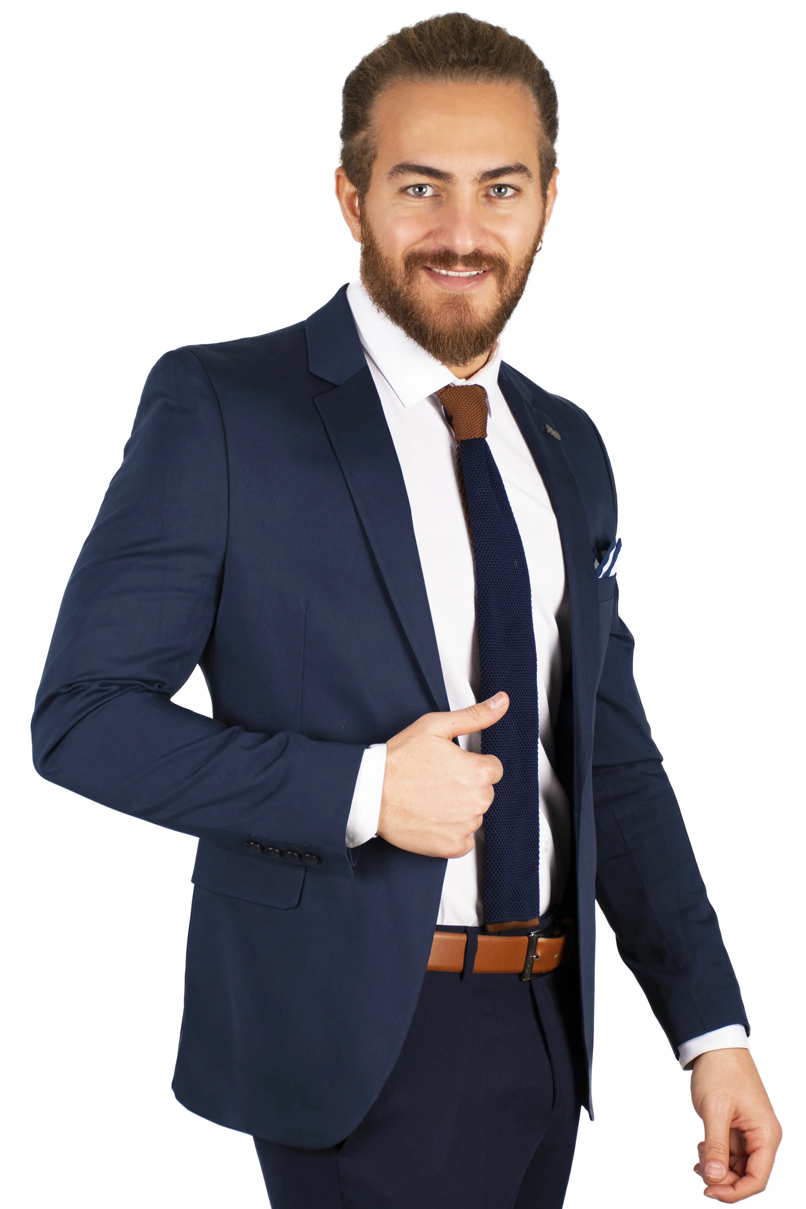 Мужской темно-синий Блейзер DeepSEA роскошный пиджак облегающий жакет на одной