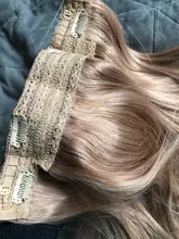 VeSunny-máquina de extensiones de cabello humano Remy, 100% de cabello humano auténtico Rubio Invisible, con 2 Clips, Halo