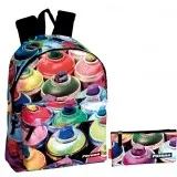 

Backpack and Pencil Pouch Perona 42.5x30x14 cm. 22x10x1 cm.