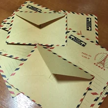 10 unids/lote Mini Retro Vintage París sobre de papel de moda lindo Kawaii papelería coreana para tarjetas