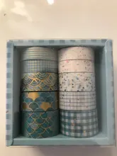 Juego de 10 unidades de cinta Washi negra y dorada, cinta adhesiva Vintage con diseño de galaxia, cinta adhesiva decorativa, pegatina para álbumes de recortes, papelería y diarios