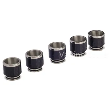 

Stainless Steel & Carbon Fiber Wide Bore Mouthpiece 810 Drip Tip for All 810 & Goon Sized Tanks