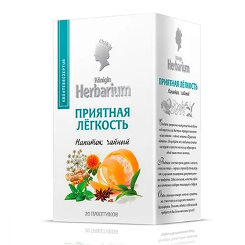 

Tea Konigin Herbarium "pleasant lightness", green with additives, 20 sachets