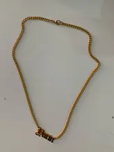 Collar de placa de identificación gótico para mujer, gargantilla de cadena dorada de acero inoxidable, estilo bohemio, regalo de joyería