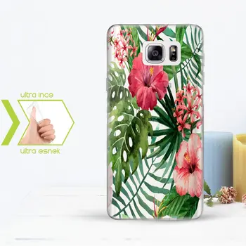 

Personalized Custom Samsung Galaxy Note 5 Slim Clear Silicone Phone Cover (Flower Temalı-4)
