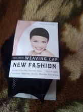 Malla de pelo negro para hacer gorras de peluca, 1 unidad, Red de pelo negro para tejer, redes de pelo abiertas en un extremo