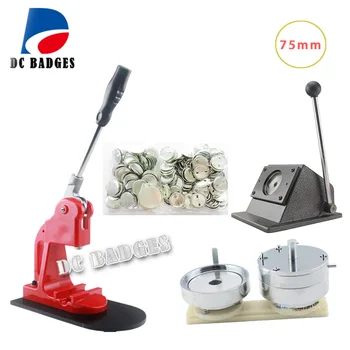 

Classical 75mm Badge Making Machine + 75mm Metal Paper Cutter + 500 Plastic Blank Badge Buttons