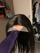 Puromi 13x1 4x1 medio de malla con división pelucas brasileñas no Remy pelucas de cabello humano T parte de encaje peluca 10-28 pulgadas Pre arrancado