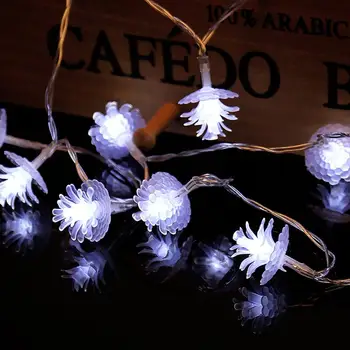 

2.2m 20LEDs Pine Cone Shape Fairy String Decorative Lights Battery Operated Wedding Christmas Outdoor Patio Garland Decor