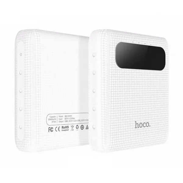 Внешний аккумулятор Hoco B20-10000 Mige Power Bank(Белый