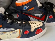 Anime de lona zapatos de Akatsuki dolor Kakashi zapatillas de deporte de los hombres Nagato zapatos Cosplay zapatos de la escuela de alta Top zapatos vulcanizados